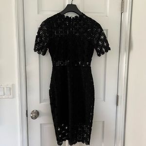 Black lace dress